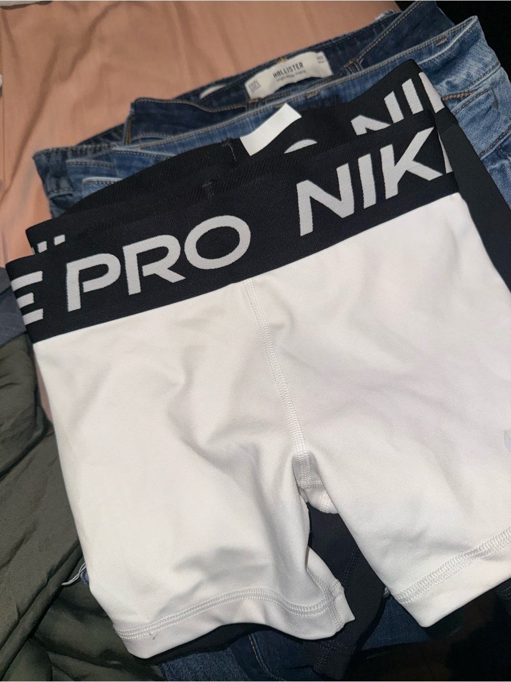 White Small and Black Medium Nike Pro Fit shorts New!